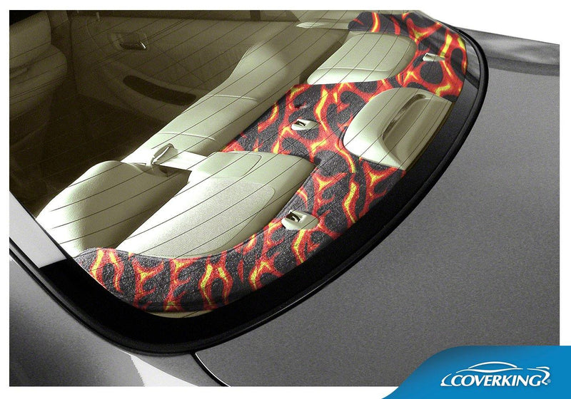 Rear Deck Fashion Print Velour Custom Cover - Premium Seat Covers