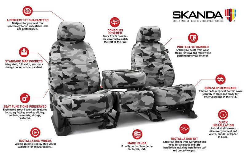 Traditional Military Camo Neosupreme Tailored Seat Covers - Premium Seat Covers