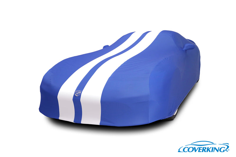 Coverking Satin Stretch Indoor Custom Car Cover for Dodge Viper with Racing Stripes & Logo