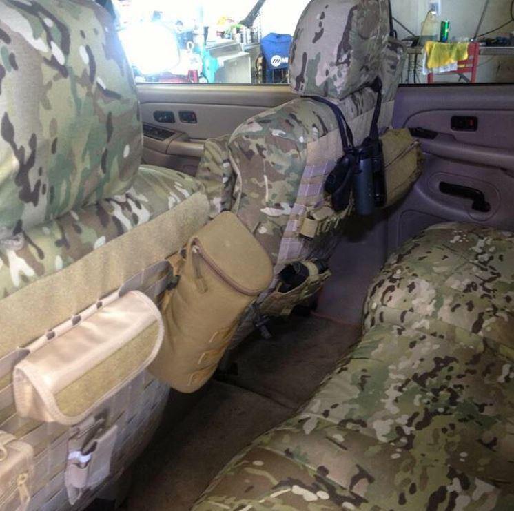 Multi-Cam Camo Tactical Ballistic Tailored Seat Covers - Premium Seat Covers