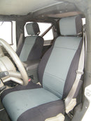 CR-Grade Neoprene Tailored Front & Rear Seat Covers for 2007-2018 Jeep Wrangler JKU - 4 Doors - Premium Seat Covers