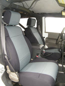 CR-Grade Neoprene Tailored Front Seat Covers for 2007-2018 Jeep Wrangler JK - 2 Doors - Premium Seat Covers