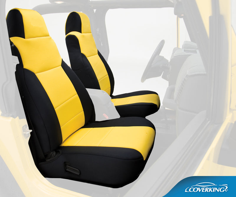 CR-Grade Neoprene Tailored Front & Rear Seat Covers for Jeep Wrangler TJ