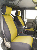 CR-Grade Neoprene Tailored Front Seat Covers for 2007-2018 Jeep Wrangler JK - 2 Doors - Premium Seat Covers