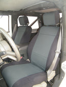 CR-Grade Neoprene Tailored Front & Rear Seat Covers for 2007-2018 Jeep Wrangler JKU - 4 Doors - Premium Seat Covers