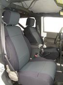 CR-Grade Neoprene Tailored Front Seat Covers for 2007-2018 Jeep Wrangler JK - 2 Doors - Premium Seat Covers