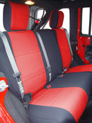 CR-Grade Neoprene Tailored Front & Rear Seat Covers for 2007-2018 Jeep Wrangler JKU - 4 Doors - Premium Seat Covers