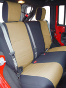 CR-Grade Neoprene Tailored Front & Rear Seat Covers for 2007-2018 Jeep Wrangler JKU - 4 Doors - Premium Seat Covers