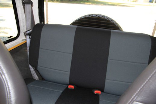 CR-Grade Neoprene Tailored Front & Rear Seat Covers for Jeep Wrangler TJ