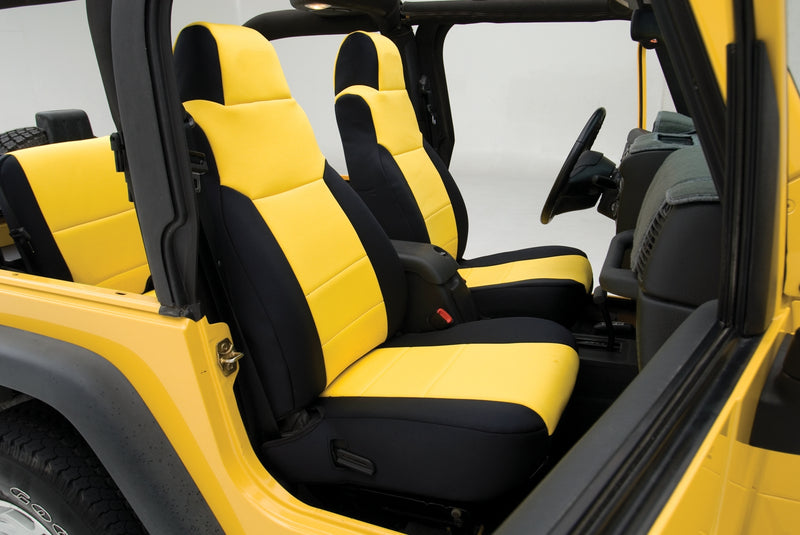 CR-Grade Neoprene Tailored Front & Rear Seat Covers for Jeep Wrangler TJ