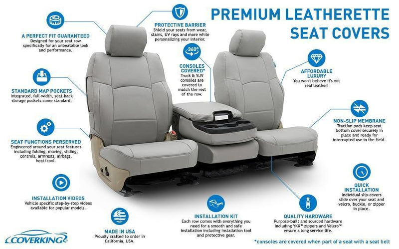 Premium Leatherette Tailored Seat Covers - Premium Seat Covers