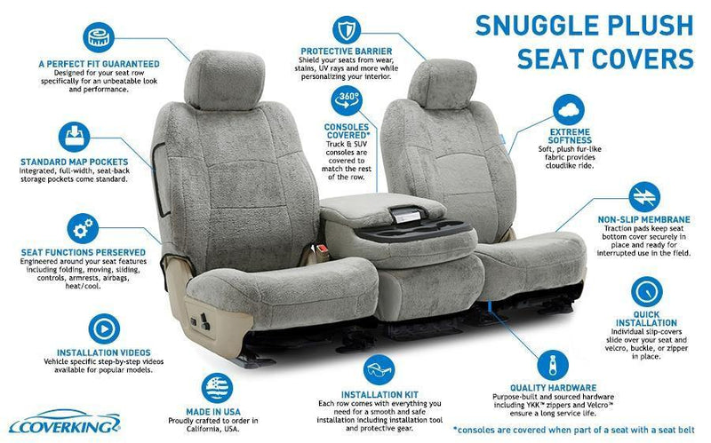 Snuggleplush Tailored Seat Covers - Premium Seat Covers