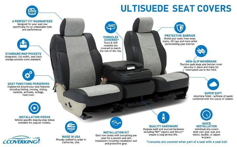 UltiSuede Tailored Seat Covers - Premium Seat Covers