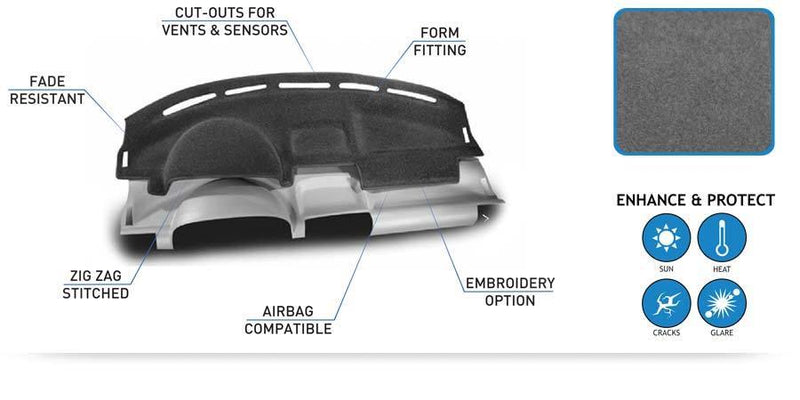 Custom Molded Carpet Dash Cover - Premium Seat Covers